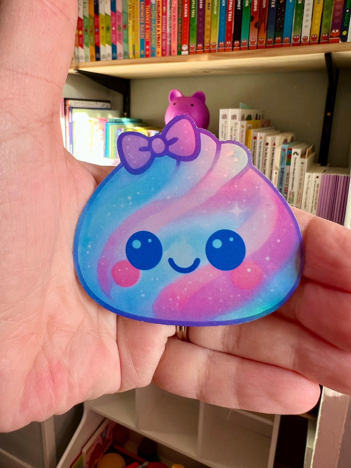 Little Dumpling Holographic Vinyl Sticker