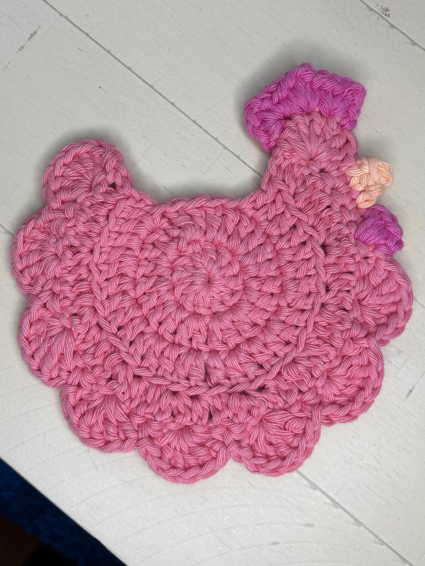 Crocheted Chicken Coasters