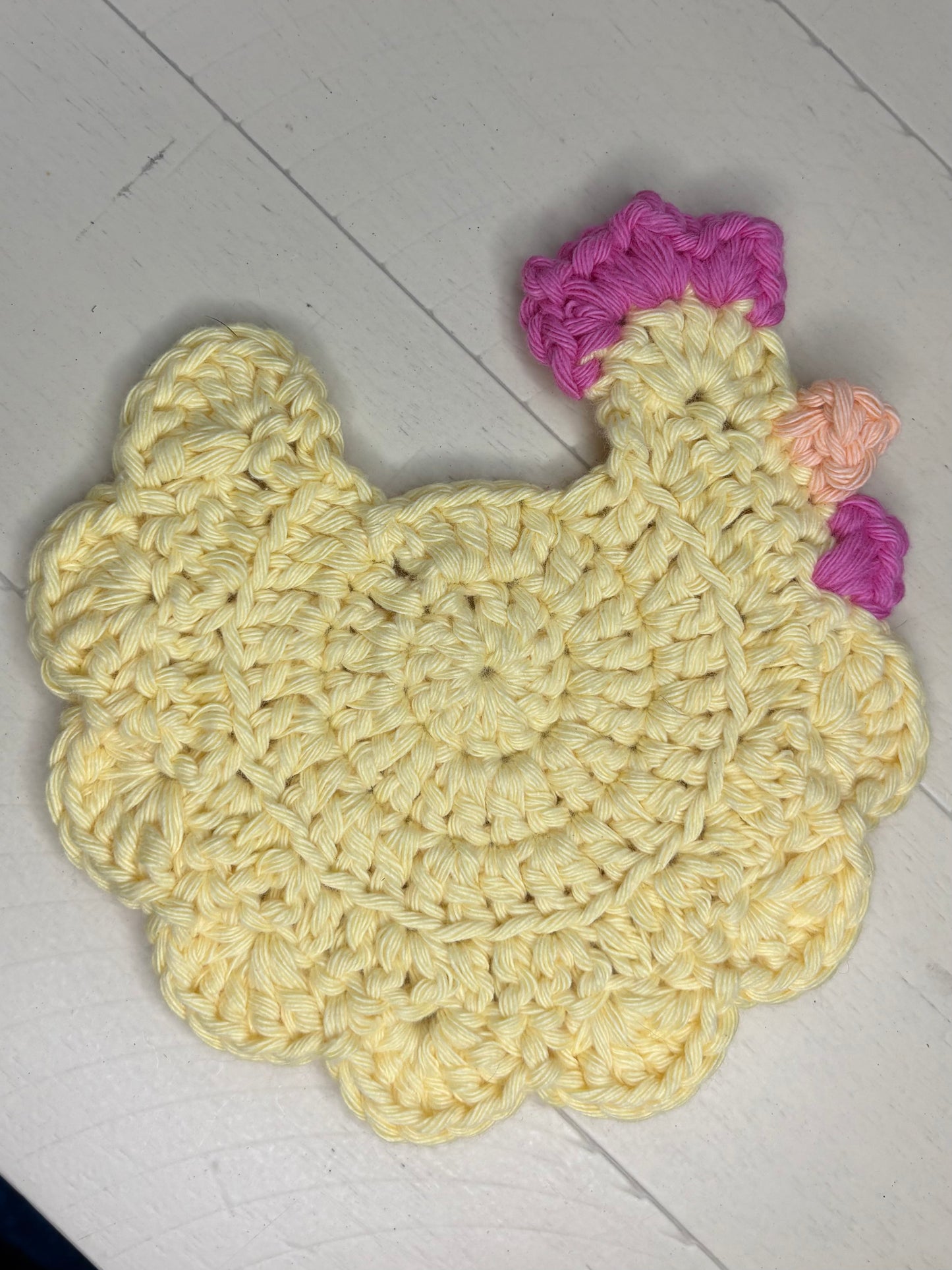 Crocheted Chicken Coasters