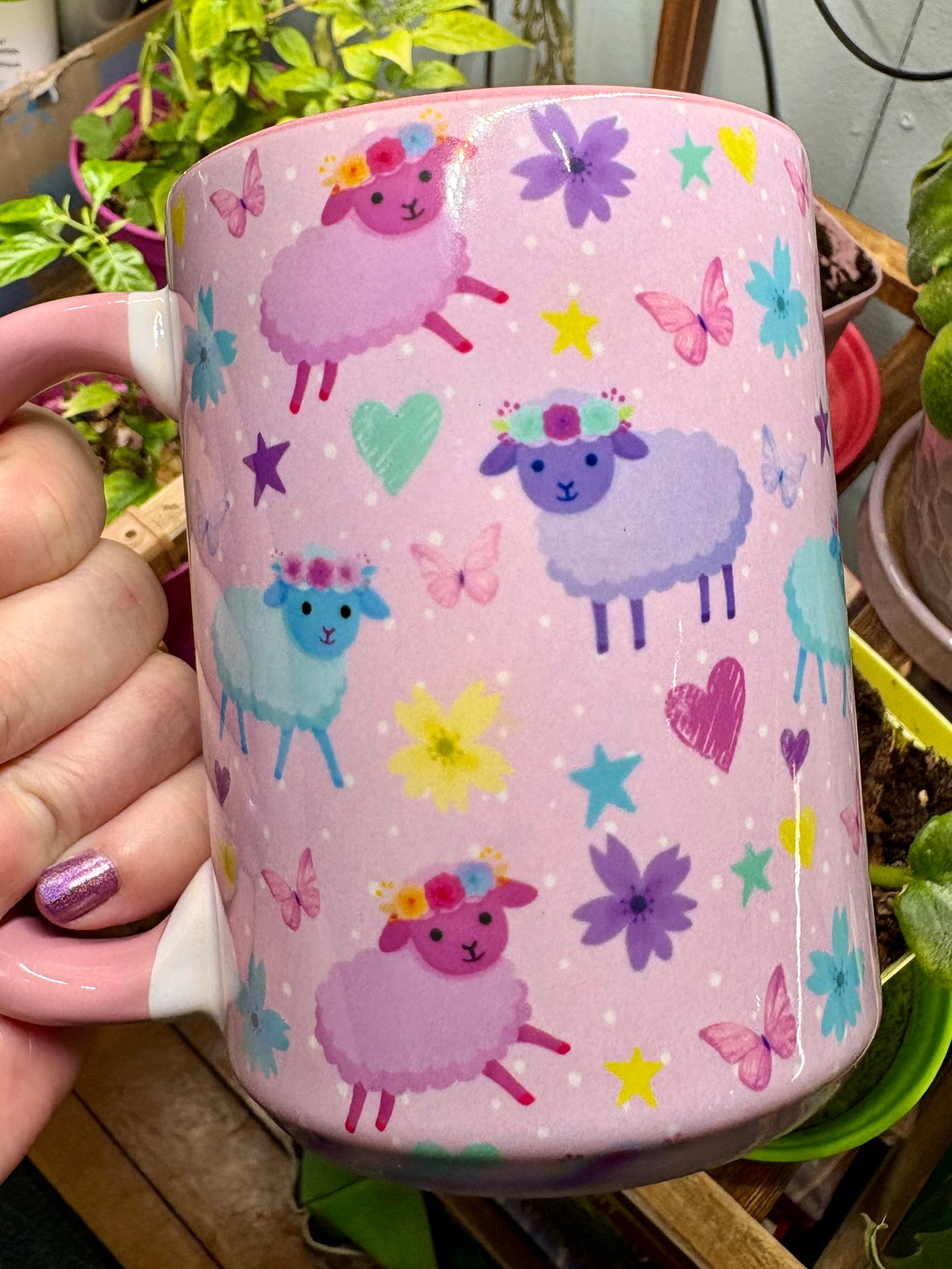 Floral Lamb Mug