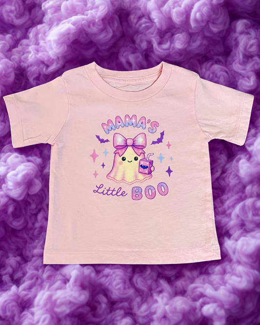 "Mama's Little Boo" Baby/Toddler Ghost Halloween T-Shirt